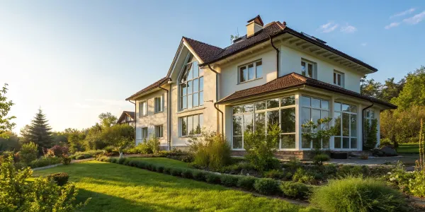 Fire resistant uPVC windows installed on a modern home, ensuring home safety and style.